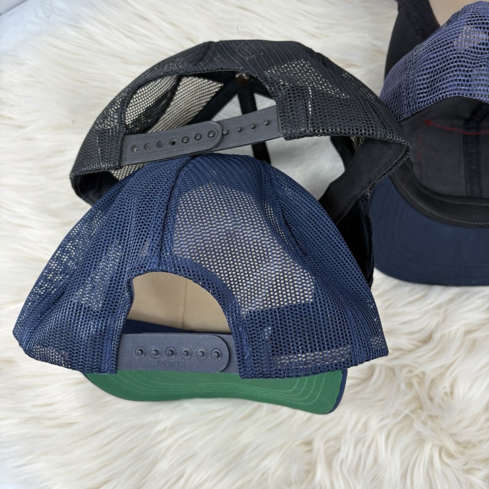 Vintage Trucker Hat Lot (5) Snapback Cap Made In USA Patch Advertising Logo - Picture 8 of 13